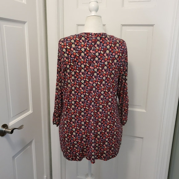 Lane Bryant Floral Print Open Front Knit Cardigan Size 14/16, Soft, Lightweight - Picture 6 of 14
